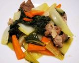 青梗菜と豚肉の炒め物作り方9写真