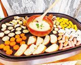 レンジ&ホットプレートでチーズフォンデュ作り方4写真