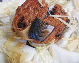簡単！サバ缶みそ味と白菜と生姜の煮物作り方2写真