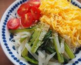 小松菜・大根のナムルのせ♪そうめん冷麺作り方6写真