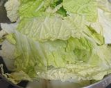 簡単!サバ缶みそ味と白菜と生姜の煮物作り方3写真
