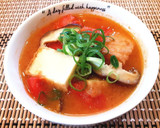 簡単♡厚揚げとトマトときのこの味噌汁♡作り方3写真