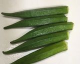 オクラとなめたけの和え物作り方2写真