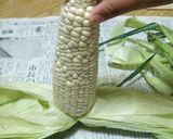 とうもろこしの　レンジでチン♡簡単な　むきかた付作り方3写真