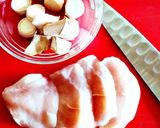 鶏肉のソテー＊葡萄クリームソース添え作り方1写真