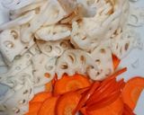 お弁当★人参レンコン焦がし梅マヨ★常備菜作り方1写真