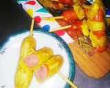 フェス飯にカレー風味ウインナー餅Roll作り方9写真