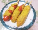 フェス飯にカレー風味ウインナー餅Roll作り方10写真