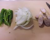 レンジでワンボールのナポリタン風うどん作り方1写真