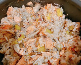 ☆鮭とさつま芋きのこの秋の炊き込みご飯☆作り方7写真