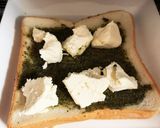 美味しいジェノベーゼONチーズトースト作り方2写真