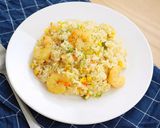メイン料理がすぐに完成！エビピラフ作り方7写真