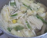 さつま芋とえのきの味噌汁♪食物繊維沢山作り方4写真