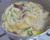 さつま芋とえのきの味噌汁♪食物繊維沢山作り方5写真