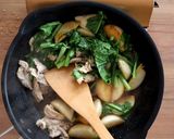 こかぶと豚肉のオイスター炒め作り方6写真
