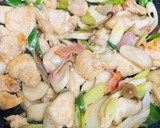 エリンギとむね肉のねぎ塩炒め作り方5写真
