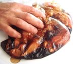 蜂蜜と醤油の黒いから揚げ作り方2写真
