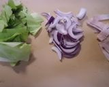 レンジでワンボールのソースぶっかけうどん作り方1写真