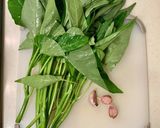 5分かからず！本格中華の空芯菜作り方1写真