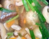 ダイエット 鶏団子ときのこの中華スープ作り方4写真