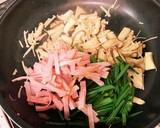 旨辛！ハムときのこのスタミナ丼作り方3写真