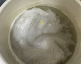ほうれん草とニラの中華卵とじスープ作り方1写真
