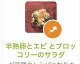 半熟卵とエビ とブロッコリーのサラダ作り方10写真