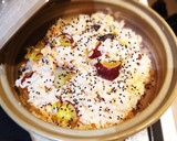 簡単！鮭とさつまいもの土鍋炊き込みご飯！作り方4写真