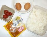 梅干したくあん炒飯♪簡単アレンジ作り方1写真