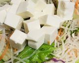 市販サラダ活用●サイコロ豆腐＆海苔サラダ作り方1写真