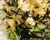市販サラダ活用●サイコロ豆腐＆海苔サラダ作り方2写真