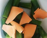 お弁当★レンチン5分オクラやみつきチーズ作り方2写真