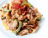 セミドライで【豚とゴーヤの香味たれ炒め】作り方3写真