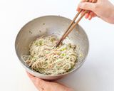 ツナとゆかりの和風パスタ風ビーフン作り方4写真