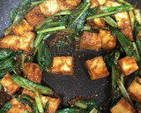 厚揚げと小松菜の胡麻味噌炒め作り方3写真