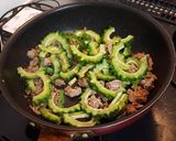ゴーヤの挽肉炒め作り方3写真