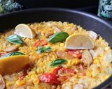 バジルレモンのカレー風味のパエリア☆作り方4写真