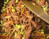 麺つゆで！牛肉とごぼうの混ぜご飯♫作り方6写真