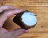 里芋簡単皮むき。時短。ツルッと飛び出る作り方3写真