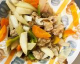 全てレンジ坦々麺味豚こま大根青椒肉絲風作り方14写真