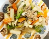 全てレンジ坦々麺味豚こま大根青椒肉絲風作り方16写真