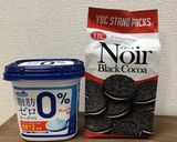 オレオチーズケーキ風のヨーグルトケーキ作り方1写真