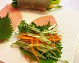 大葉がいい仕事する！生ハム野菜巻き作り方2写真