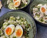 賄い♪豚肉とアオサのぶっかけ昆布出汁丼作り方5写真