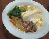 牛肉と小松菜のピリ辛温泉湯豆腐作り方4写真