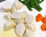 りんごと玉ねぎでみぞれ風☆鶏と野菜の煮物作り方19写真