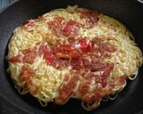 素麺で。お好み焼き風、昼めし作り方4写真