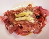 豚こま肉で♪揚げない唐揚げ作り方1写真