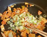 韓国風♪キムチチーズチャーハン作り方2写真