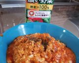 野菜ジュースdeストラパツァータ作り方8写真